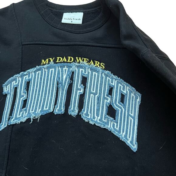 Teddy Fresh My Dad Wears Teddy Fresh Pullover Sweatshirt Crewneck S - Picture 3 of 5